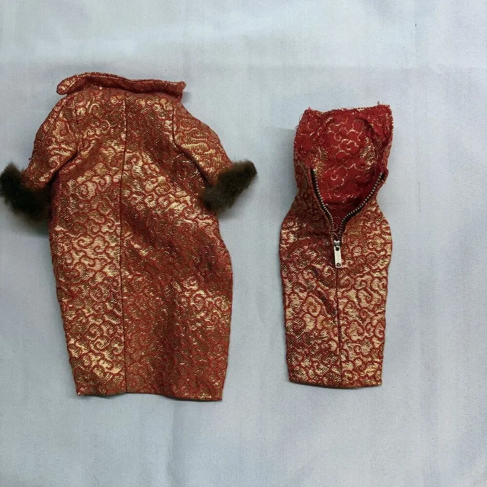 Vintage Barbie 1963 Golden Elegance #992 Dress and Coat only - no doll